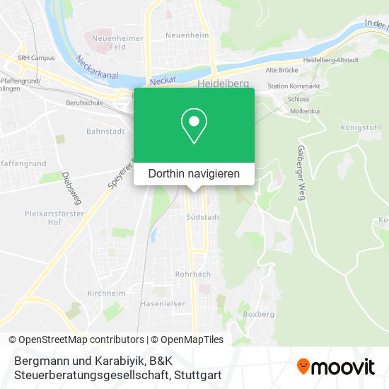 Bergmann und Karabiyik, B&K Steuerberatungsgesellschaft Karte
