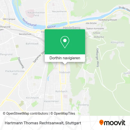 Hartmann Thomas Rechtsanwalt Karte