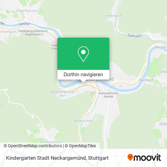 Kindergarten Stadt Neckargemünd Karte