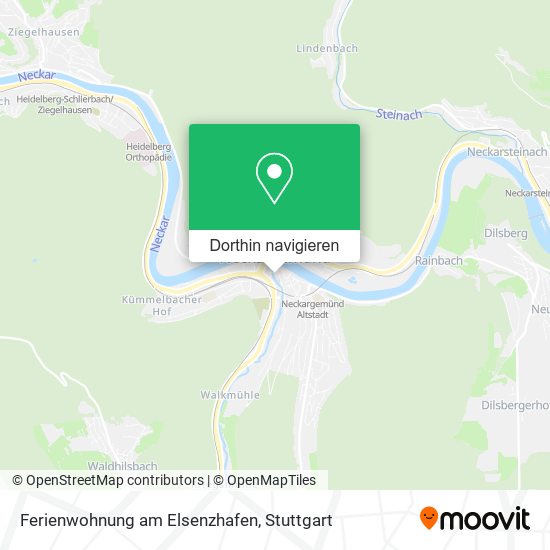 Ferienwohnung am Elsenzhafen Karte