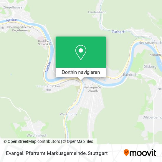 Evangel. Pfarramt Markusgemeinde Karte