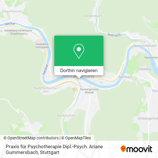 Praxis für Psychotherapie Dipl.-Psych. Ariane Gummersbach Karte