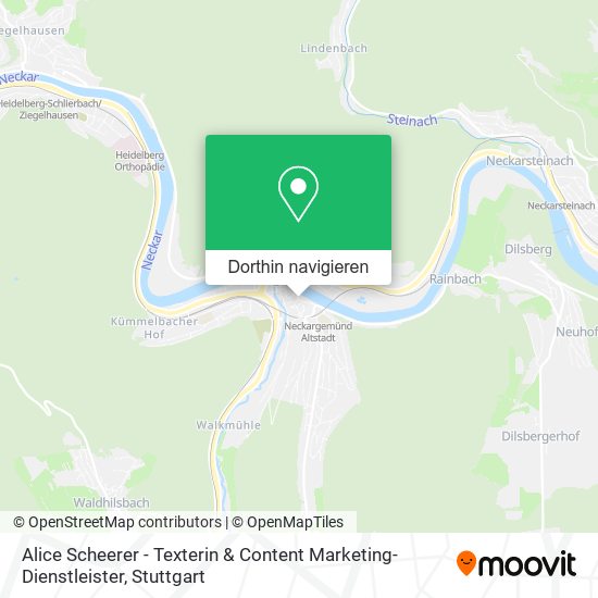 Alice Scheerer - Texterin & Content Marketing-Dienstleister Karte