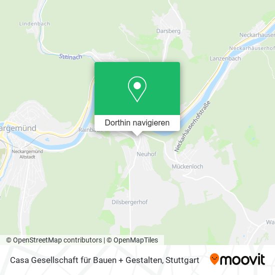 Casa Gesellschaft für Bauen + Gestalten Karte