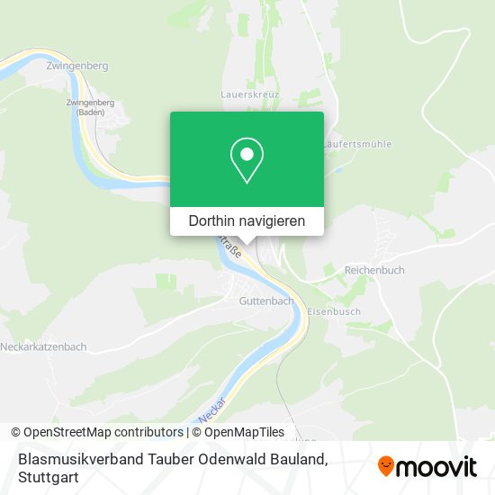 Blasmusikverband Tauber Odenwald Bauland Karte