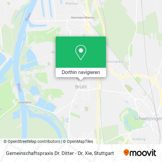 Gemeinschaftspraxis Dr. Ditter - Dr. Xie Karte