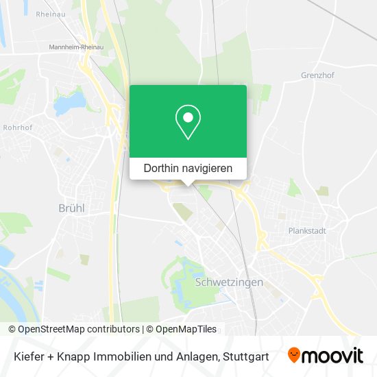 Kiefer + Knapp Immobilien und Anlagen Karte