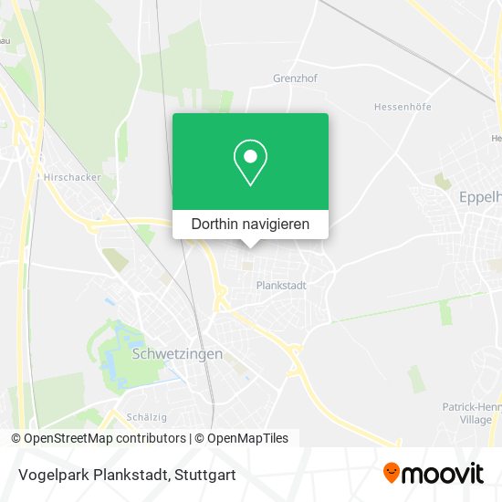 Vogelpark Plankstadt Karte