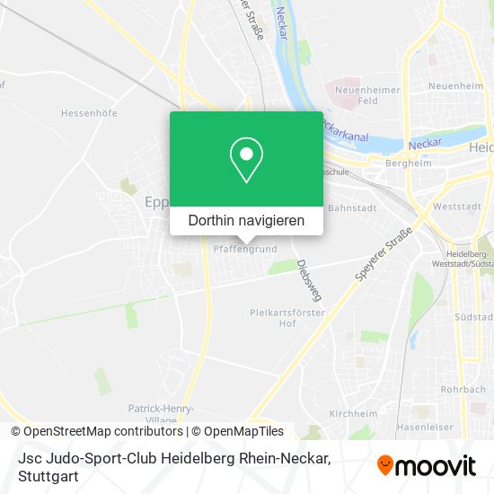 Jsc Judo-Sport-Club Heidelberg Rhein-Neckar Karte