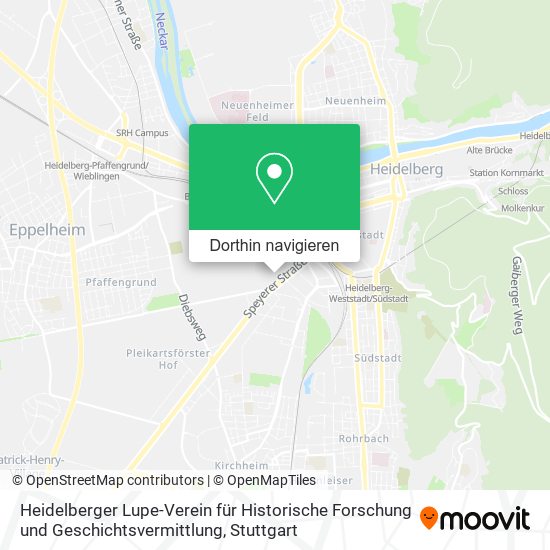 Heidelberger Lupe-Verein für Historische Forschung und Geschichtsvermittlung Karte