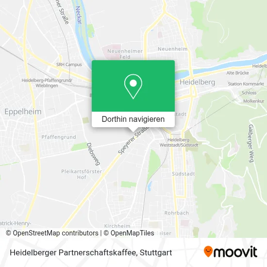 Heidelberger Partnerschaftskaffee Karte