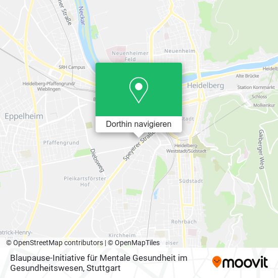 Blaupause-Initiative für Mentale Gesundheit im Gesundheitswesen Karte