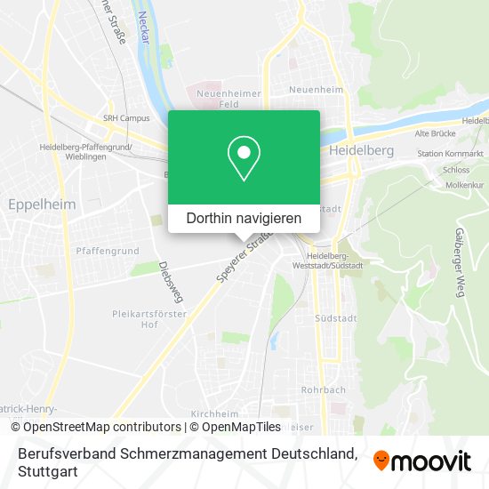 Berufsverband Schmerzmanagement Deutschland Karte