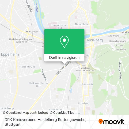 DRK Kreisverband Heidelberg Rettungswache Karte