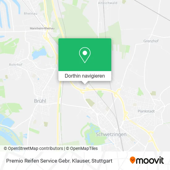 Premio Reifen Service Gebr. Klauser Karte