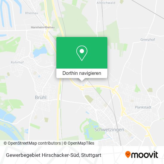 Gewerbegebiet Hirschacker-Süd Karte