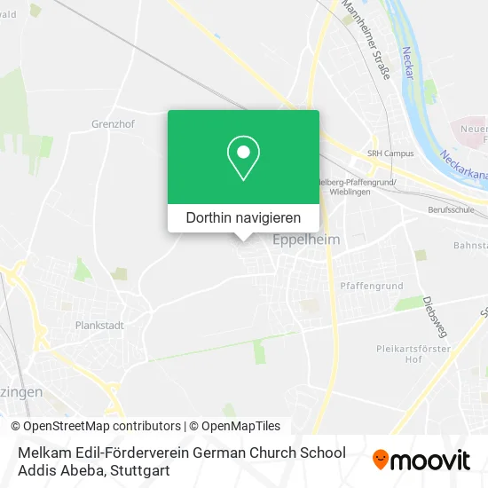 Melkam Edil-Förderverein German Church School Addis Abeba Karte