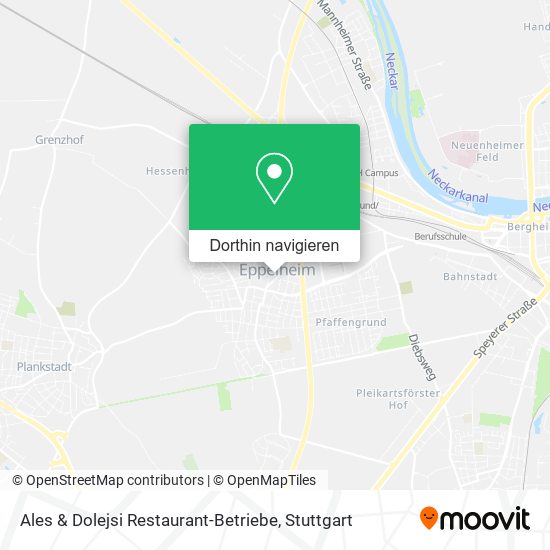 Ales & Dolejsi Restaurant-Betriebe Karte