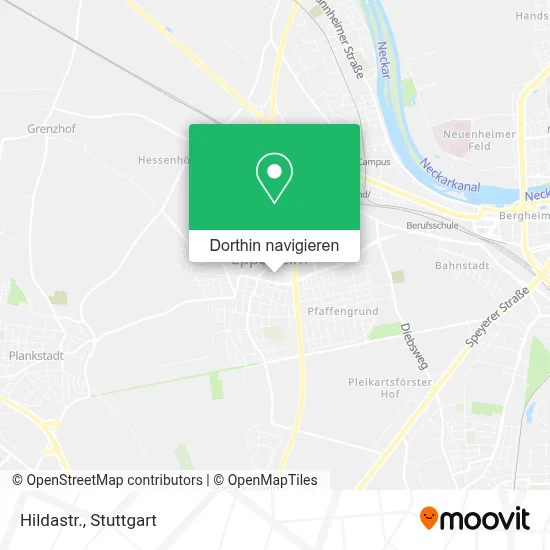 Hildastr. Karte