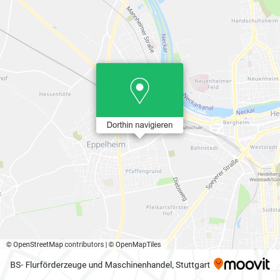 BS- Flurförderzeuge und Maschinenhandel Karte