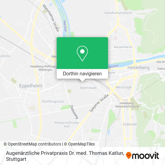 Augenärztliche Privatpraxis Dr. med. Thomas Katlun Karte