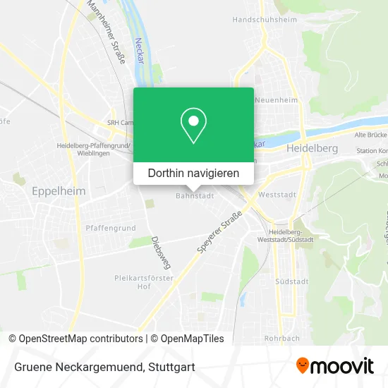 Gruene Neckargemuend Karte