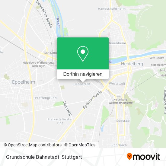 Grundschule Bahnstadt Karte