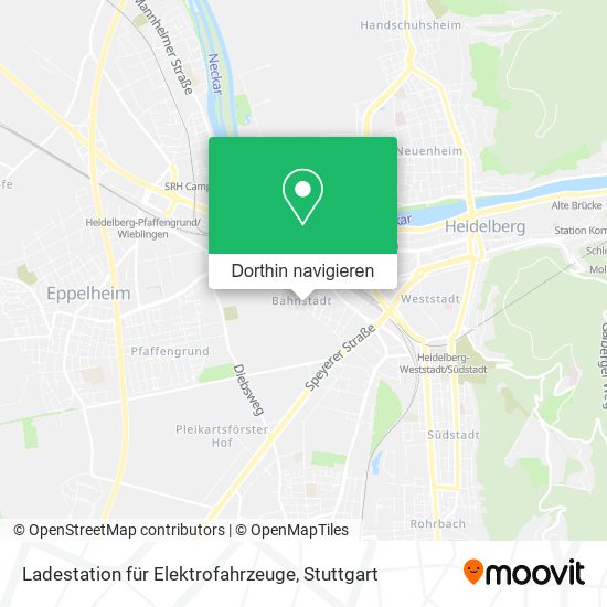 Ladestation für Elektrofahrzeuge Karte