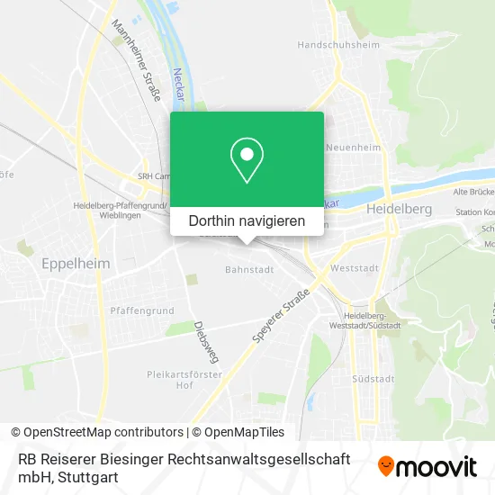 RB Reiserer Biesinger Rechtsanwaltsgesellschaft mbH Karte