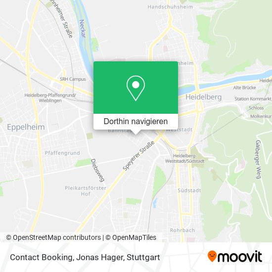 Contact Booking, Jonas Hager Karte