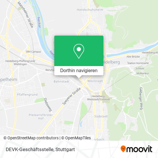 DEVK-Geschäftsstelle Karte