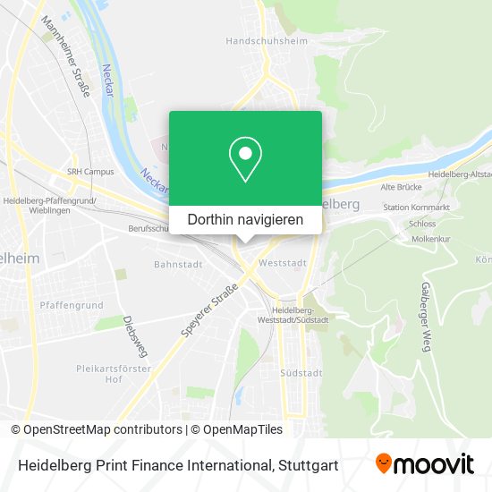 Heidelberg Print Finance International Karte