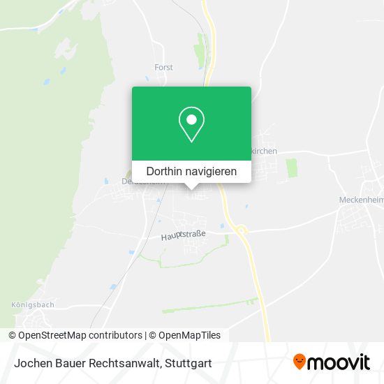 Jochen Bauer Rechtsanwalt Karte
