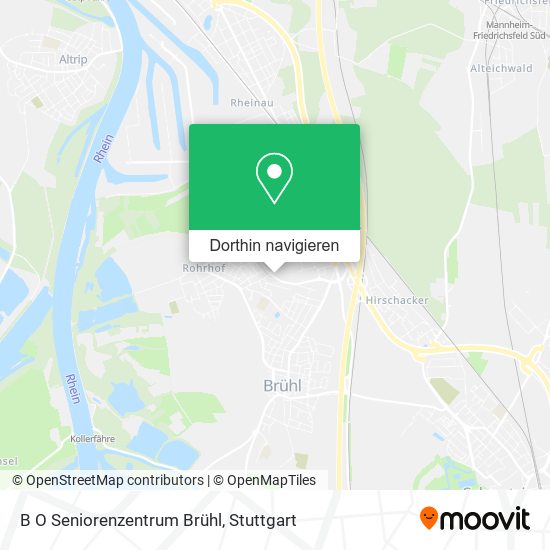 B O Seniorenzentrum Brühl Karte