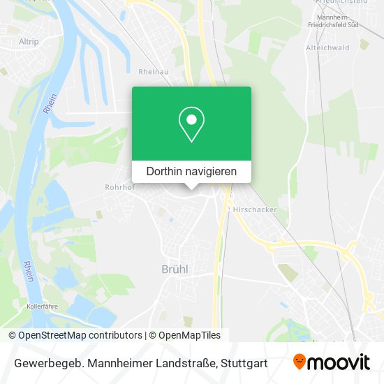 Gewerbegeb. Mannheimer Landstraße Karte