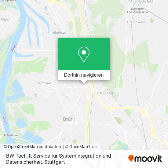 BW-Tech, It Service für Systemintegration und Datensicherheit Karte