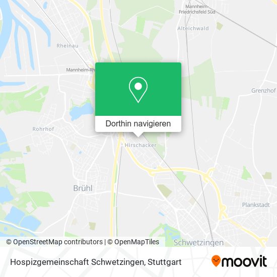 Hospizgemeinschaft Schwetzingen Karte
