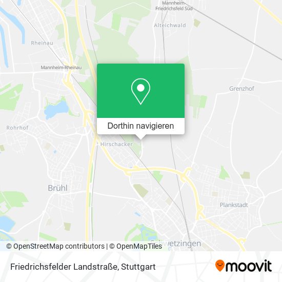 Friedrichsfelder Landstraße Karte