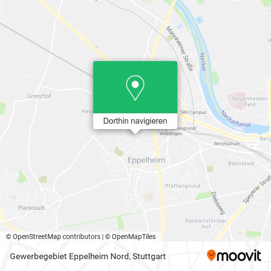 Gewerbegebiet Eppelheim Nord Karte