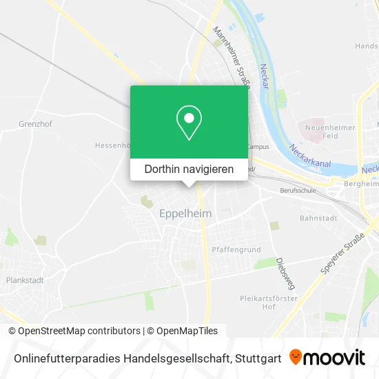 Onlinefutterparadies Handelsgesellschaft Karte