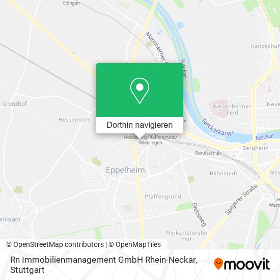 Rn Immobilienmanagement GmbH Rhein-Neckar Karte