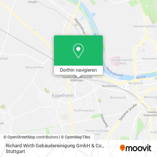 Richard Wirth Gebäudereinigung GmbH & Co. Karte
