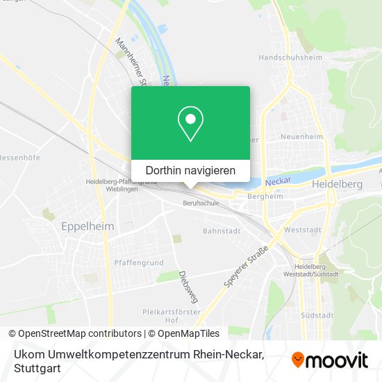 Ukom Umweltkompetenzzentrum Rhein-Neckar Karte