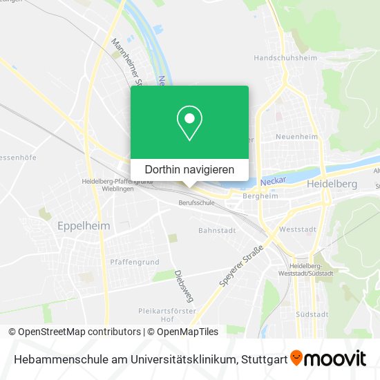 Hebammenschule am Universitätsklinikum Karte