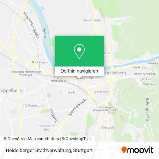 Heidelberger Stadtverwaltung Karte