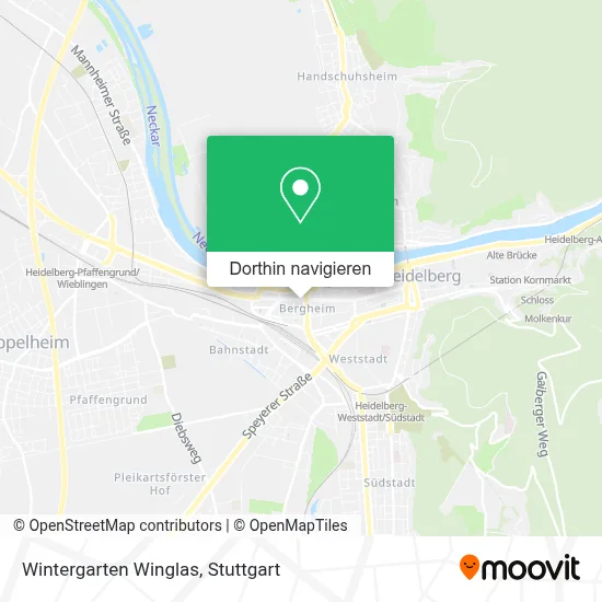 Wintergarten Winglas Karte