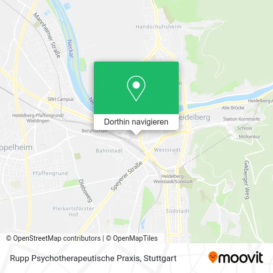 Rupp Psychotherapeutische Praxis Karte