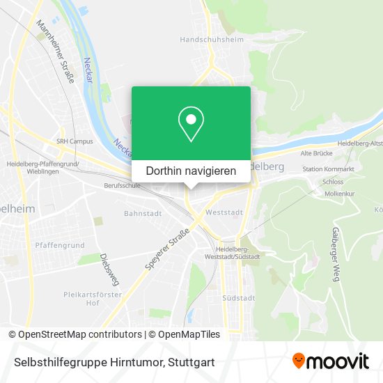 Selbsthilfegruppe Hirntumor Karte