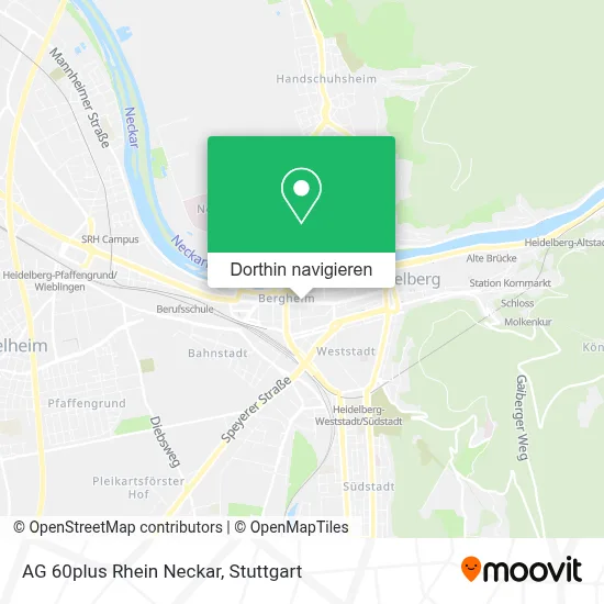 AG 60plus Rhein Neckar Karte