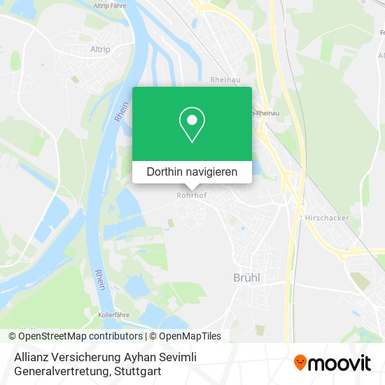 Allianz Versicherung Ayhan Sevimli Generalvertretung Karte